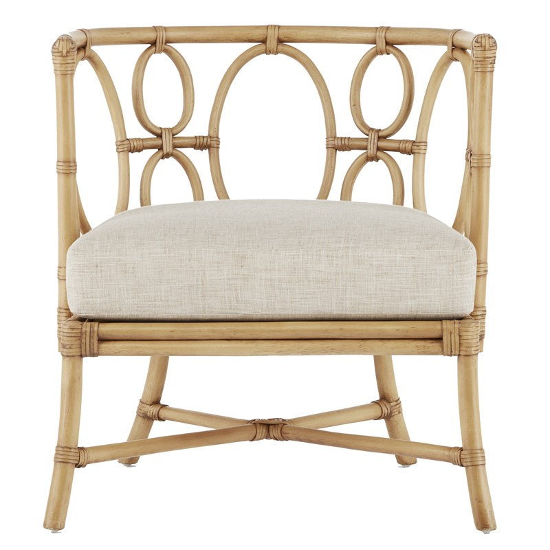 Currey And Company Tegal Finn Natural Chair