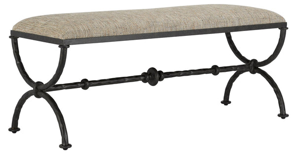 Currey and Company - Agora Peppercorn Bench