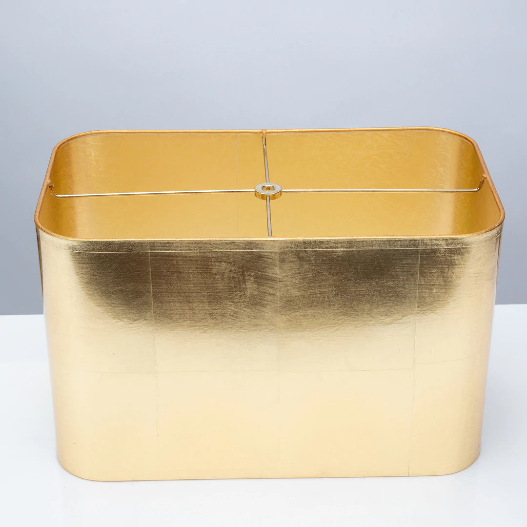 Couture Lamps 16/9 X 16/9 X 10" Rectangular Gold Foil Shade