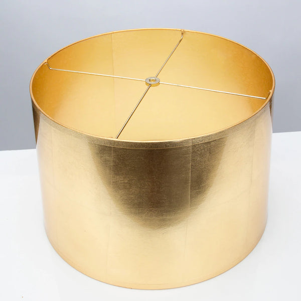 Couture Lamps 15 X 16 X 10" Round Tapered Gold Foil Shade