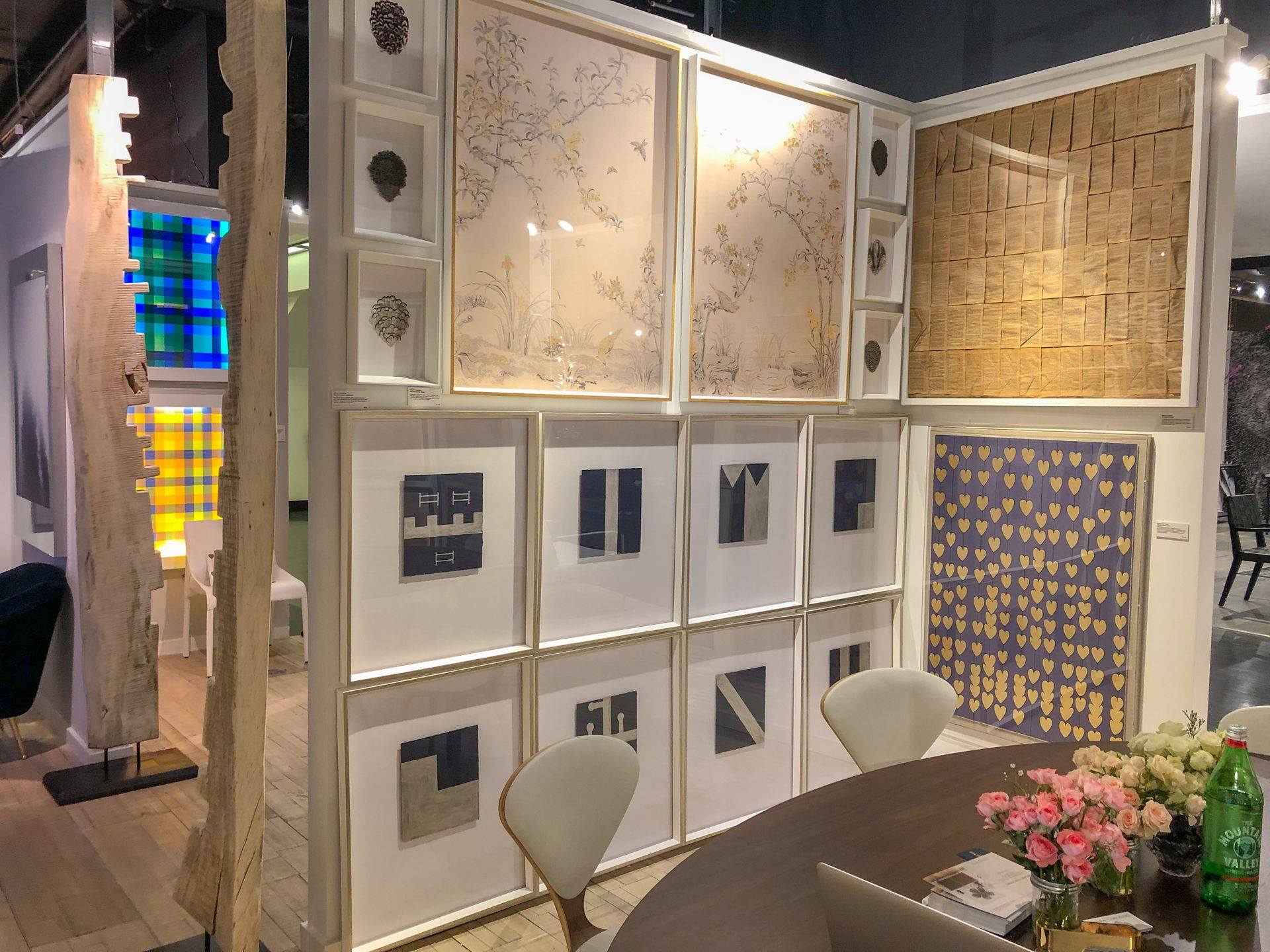 Natural Curiosities Navy and Gold Cartier Hearts, Framed