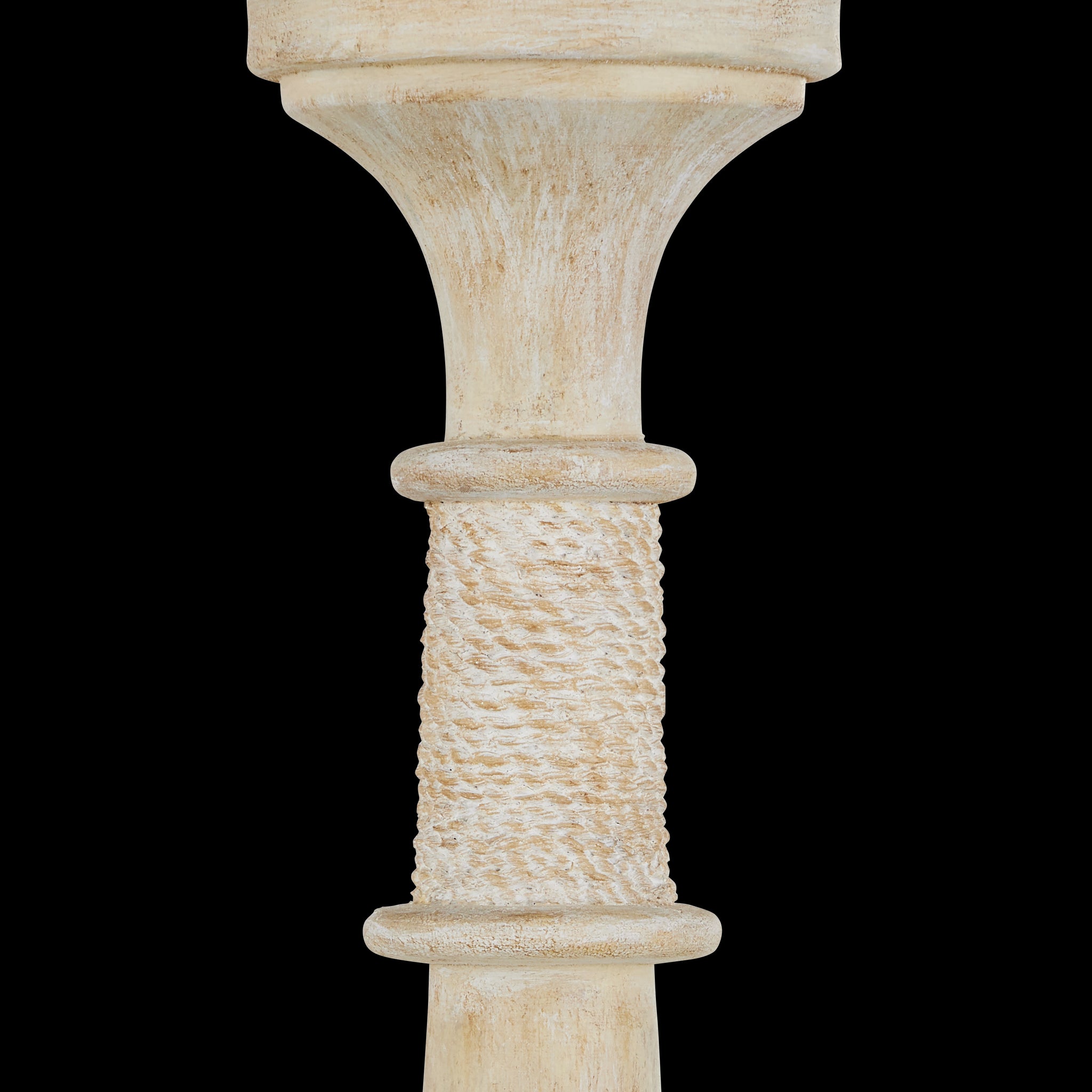 Currey & Company Aleister 43.5" Sandstone 6 Light Chandelier