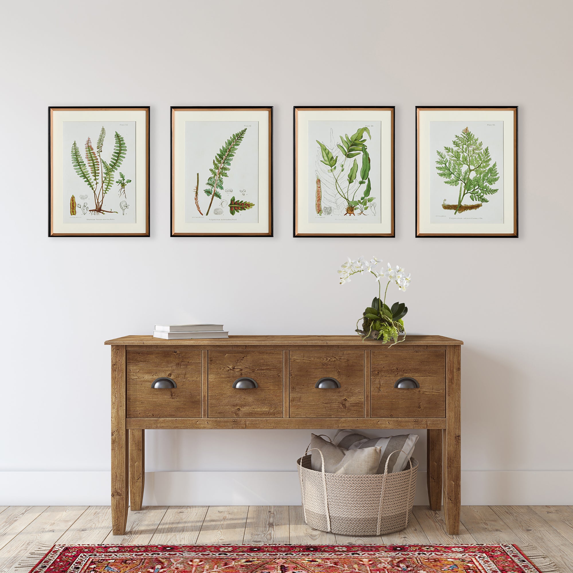Napa Home And Garden Structural Fern Study, Set Of 4