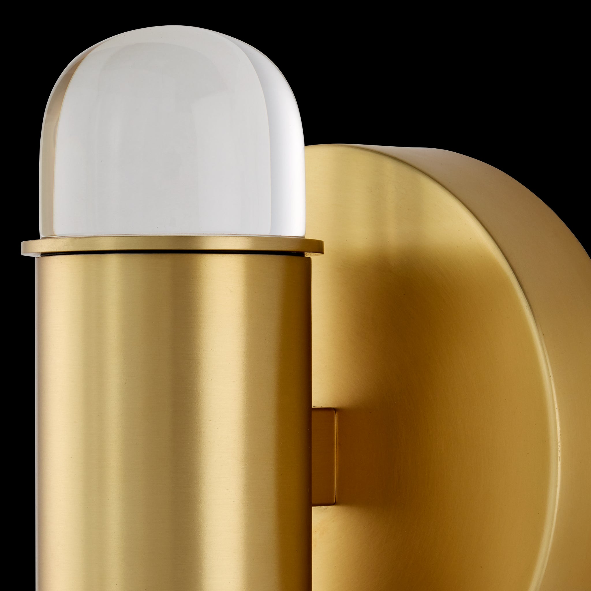 Currey & Company Capsule Brass Led 2 Light Wall Sconce