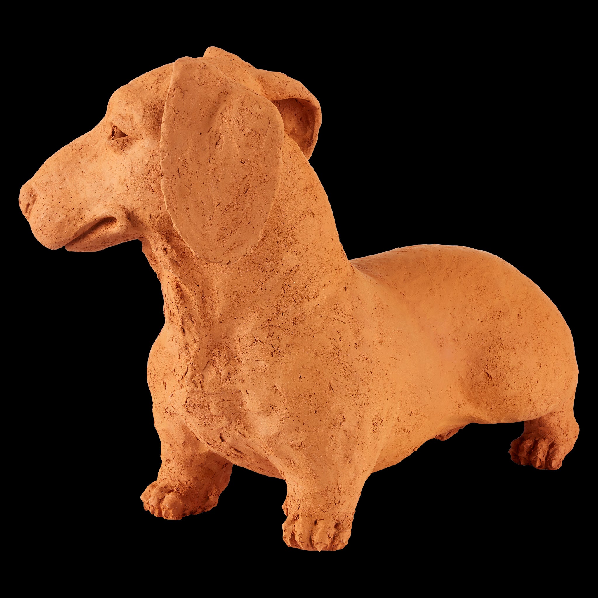 Currey & Company 15.75" Terracotta Rocky The Teckel