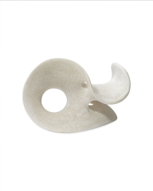 Jamie Young Amorphous Table Object, Small In Off White Resin