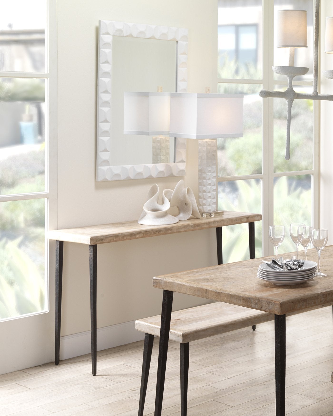 Jamie Young Amorphous Table Object, Small In Off White Resin