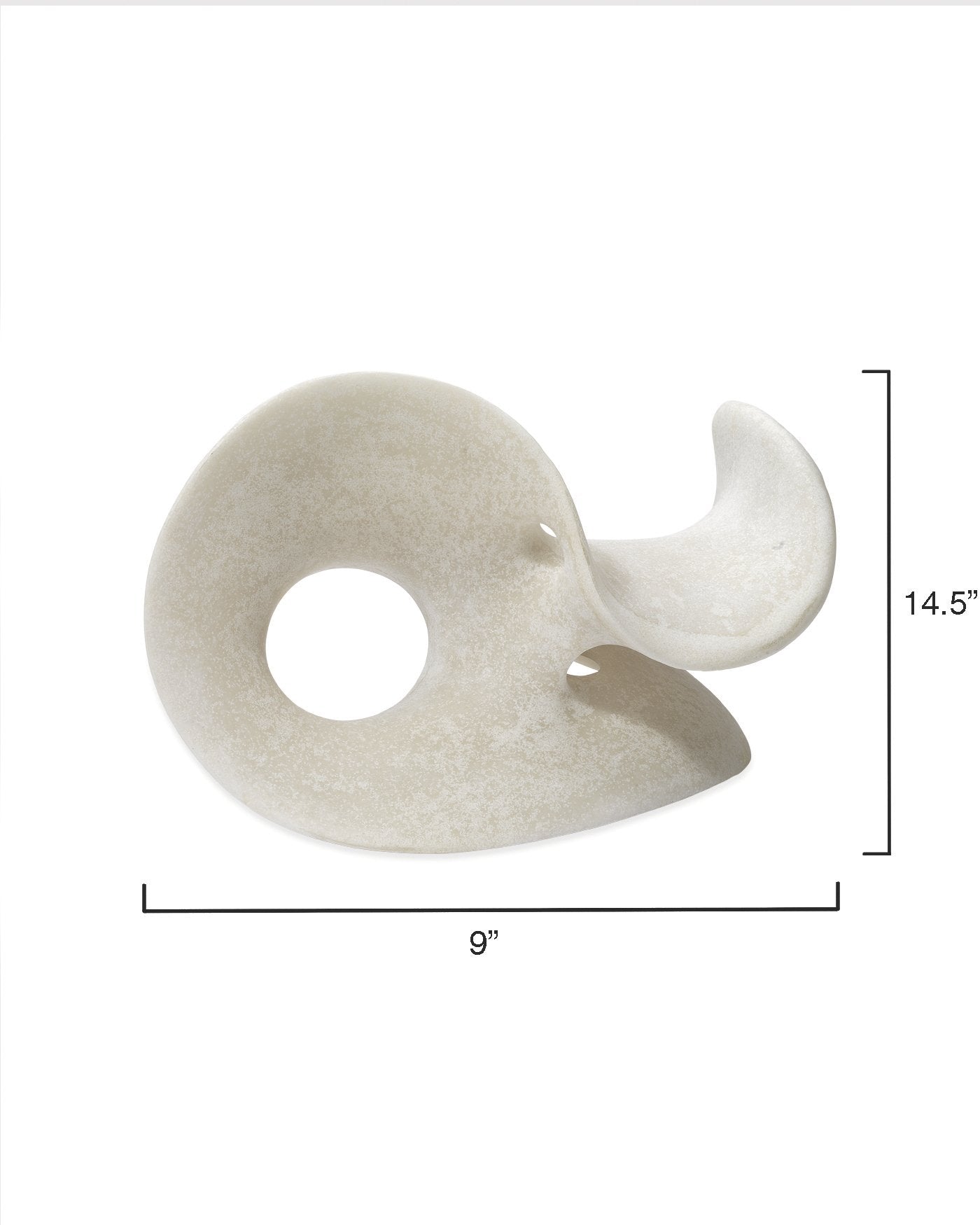 Jamie Young Amorphous Table Object, Small In Off White Resin