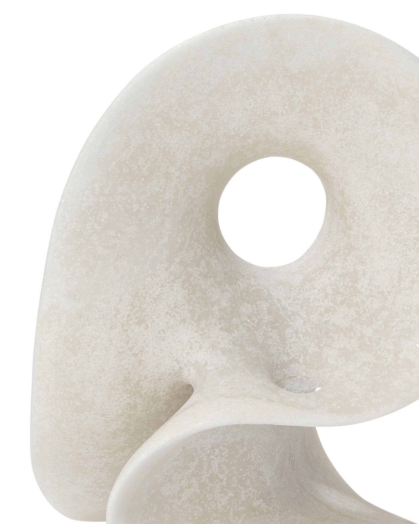 Jamie Young Amorphous Table Object, Large In Off White Resin