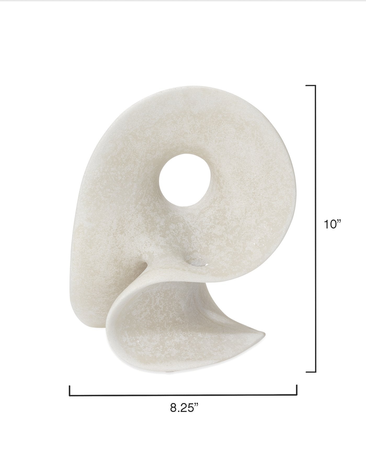 Jamie Young Amorphous Table Object, Large In Off White Resin