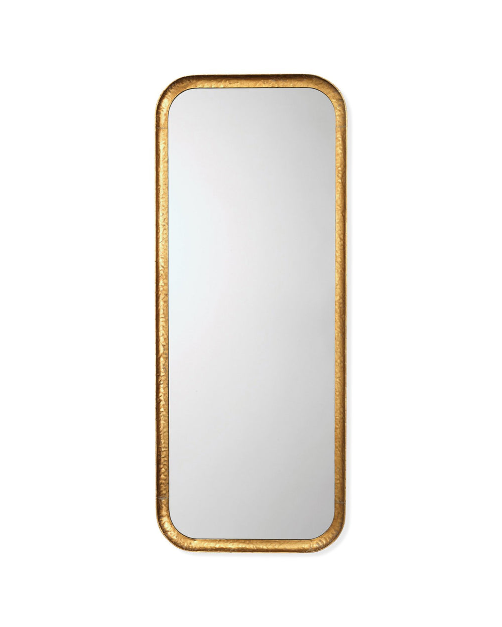 Jamie Young Capital Rectangle Mirror In Gold Leaf Metal