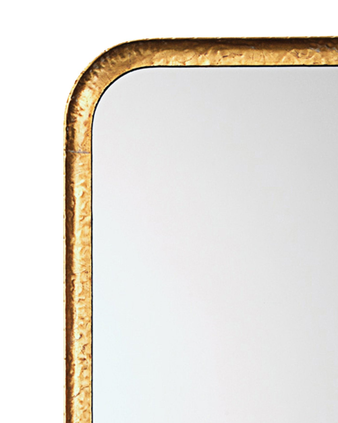 Jamie Young Capital Rectangle Mirror In Gold Leaf Metal