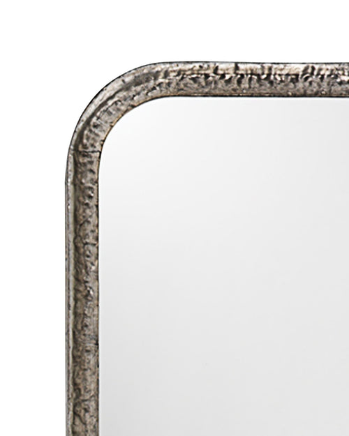 Jamie Young Capital Mirror In Silver Leaf Metal