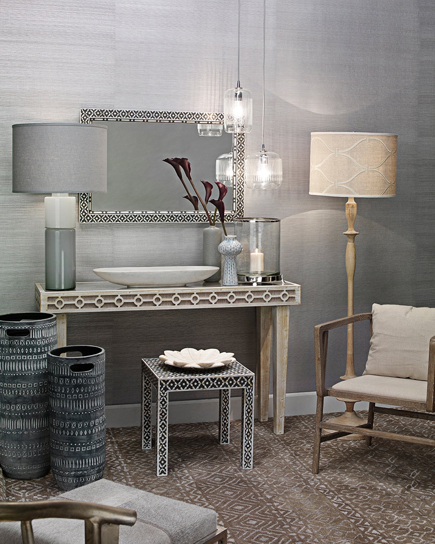 Jamie Young Evelyn Mirror In Mother Of Pearl