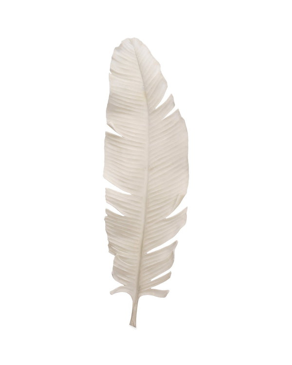 Jamie Young Feather Object, Large In Off White Resin