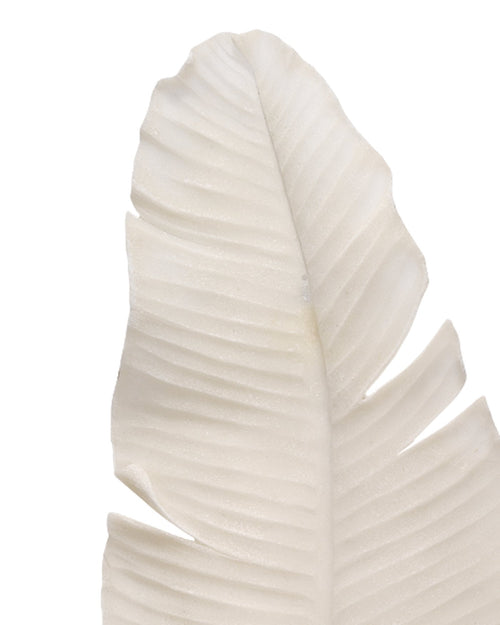 Jamie Young Feather Object, Large In Off White Resin