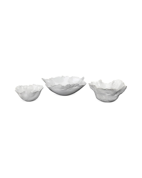 Jamie Young Fleur Ceramic Bowls (Set Of 3)