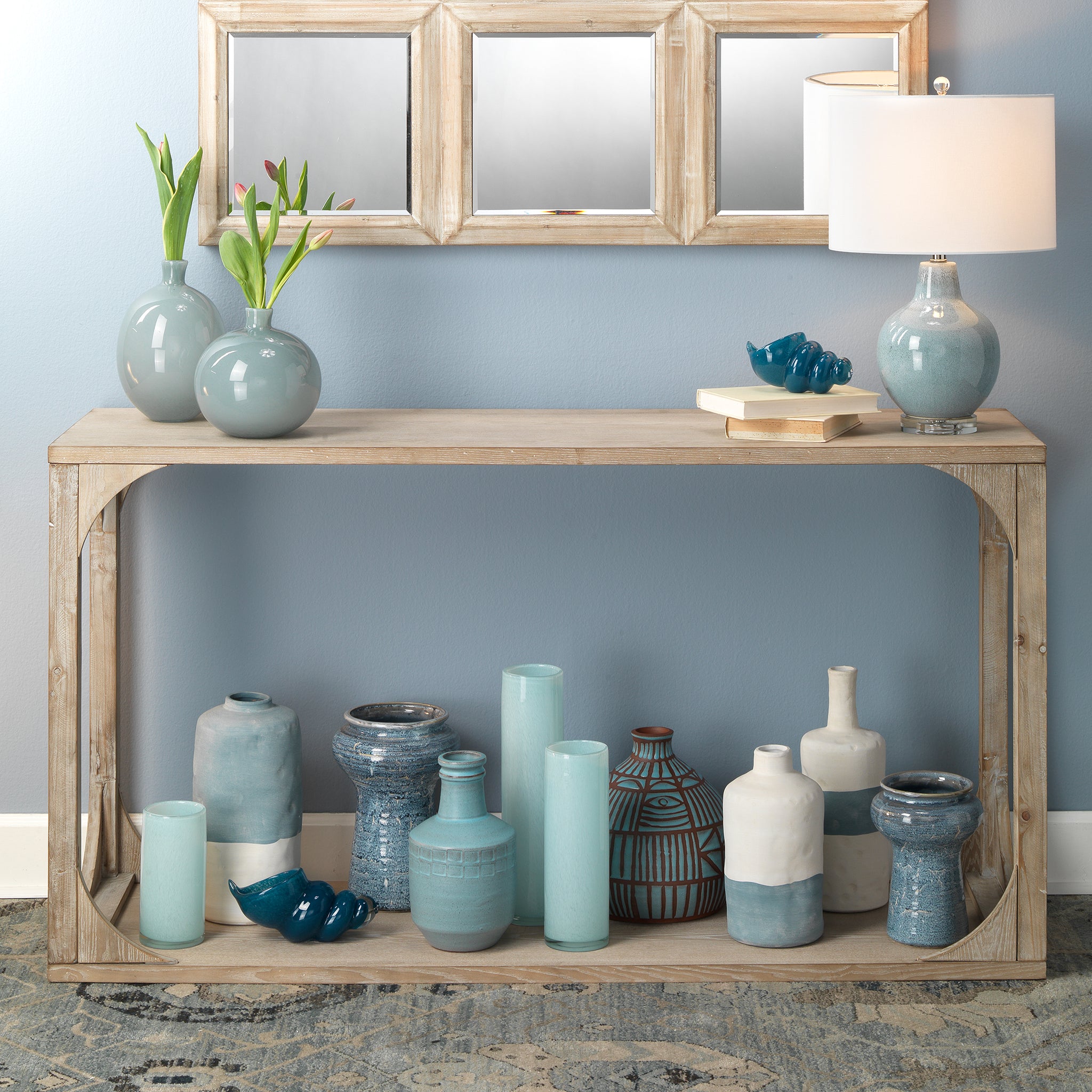 Jamie Young Gwendolyn Hand Blown Vases (Set Of 3)