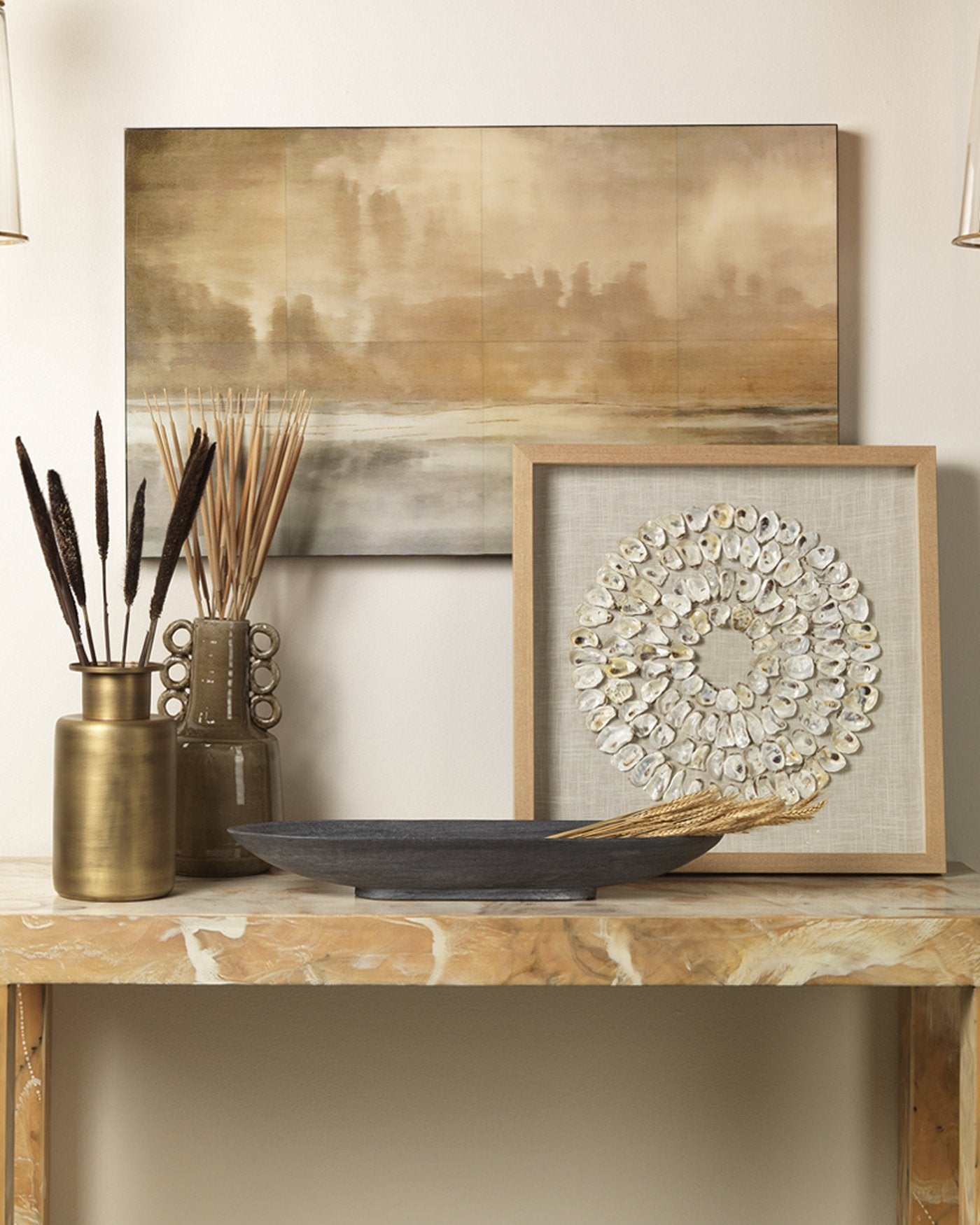 Jamie Young Long Oval Marble Bowl