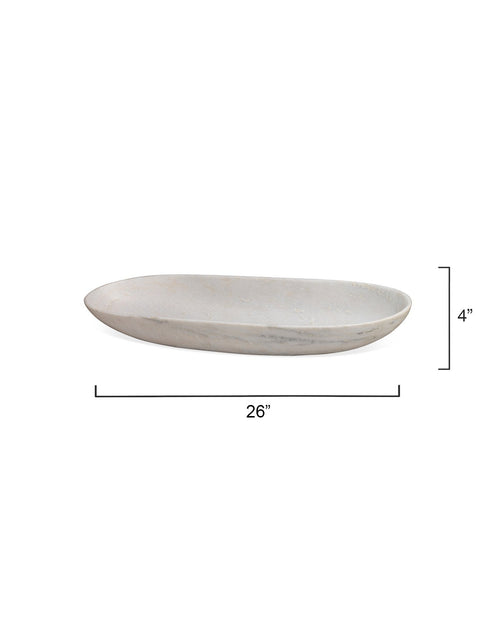 Jamie Young Long Oval Marble Bowl