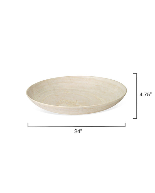 Jamie Young Extra Large Marble Bowl In White Marble