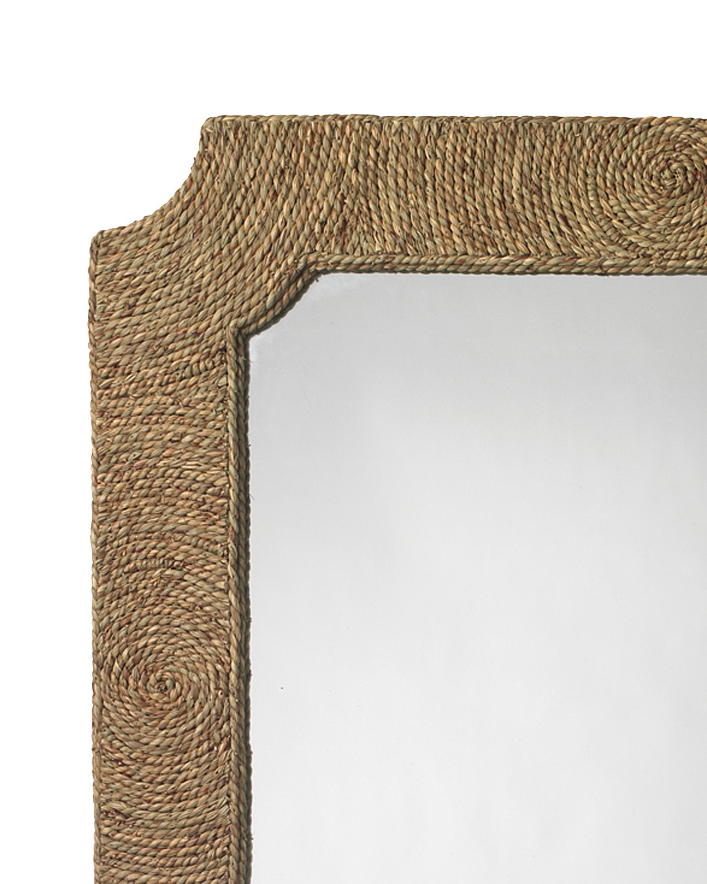 Jamie Young Marina Mirror In Natural Seagrass