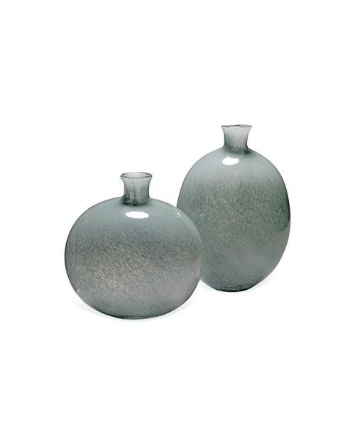 Jamie Young Minx Decorative Vases In Grey Glass (Set Of 2)