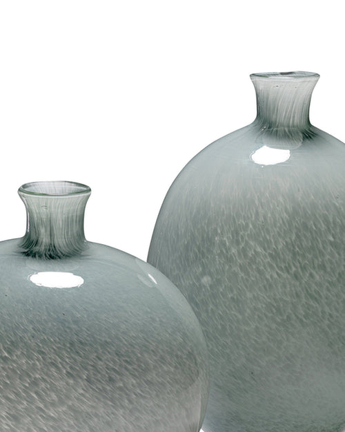 Jamie Young Minx Decorative Vases In Grey Glass (Set Of 2)