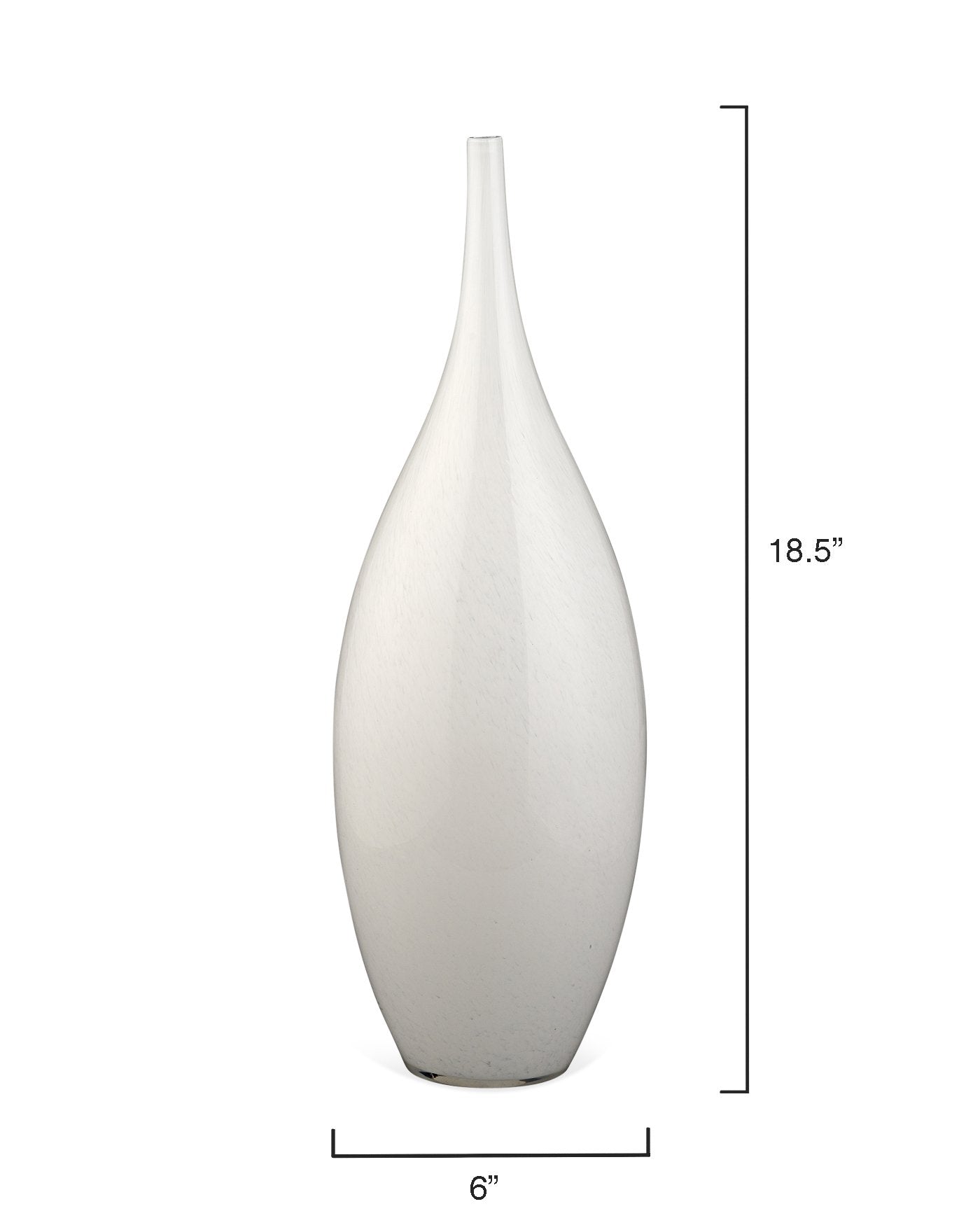 Jamie Young Nymph Vases In White Glass (Set Of 3)