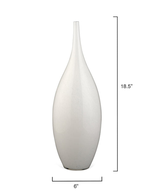 Jamie Young Nymph Vases In White Glass (Set Of 3)