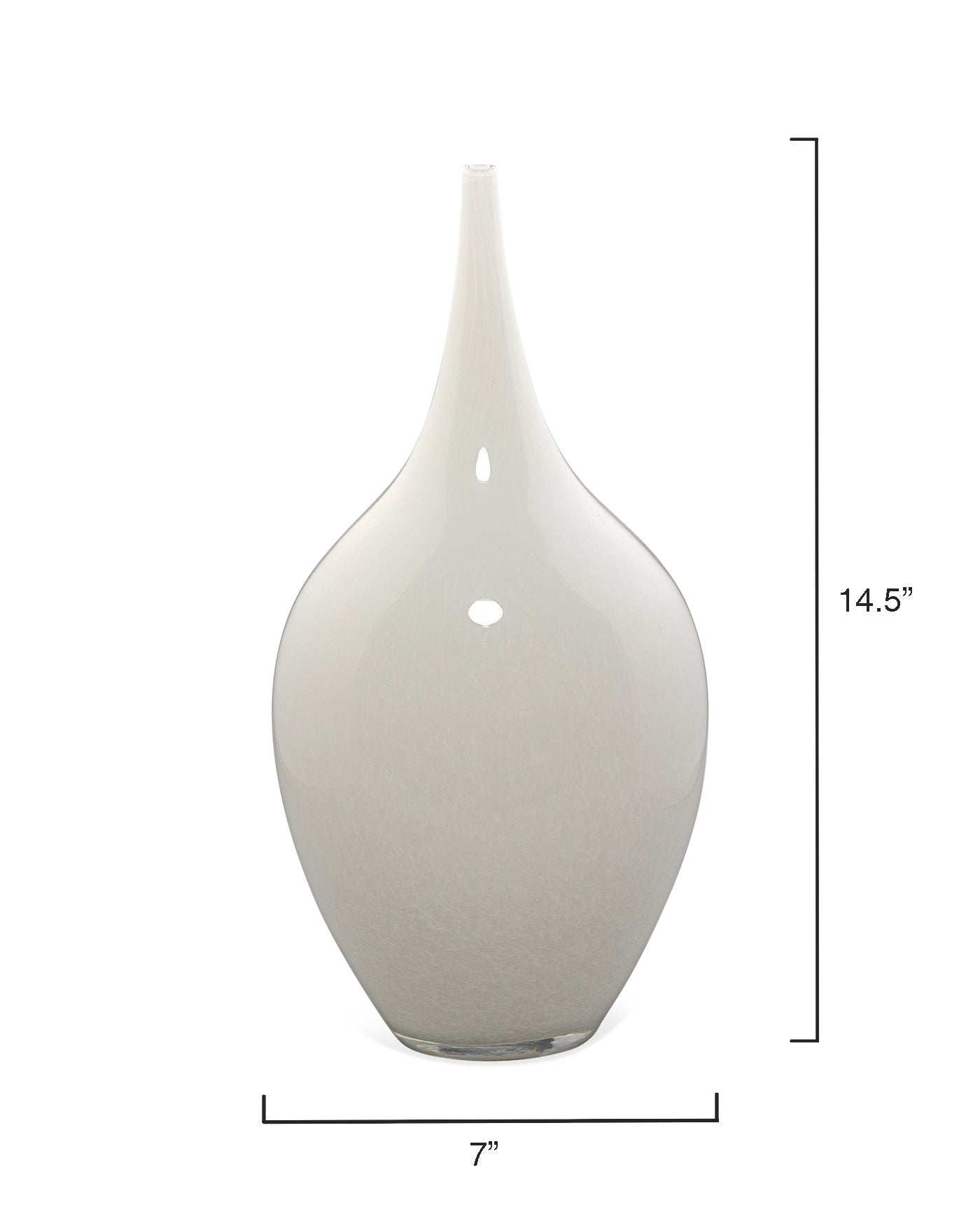 Jamie Young Nymph Vases In White Glass (Set Of 3)