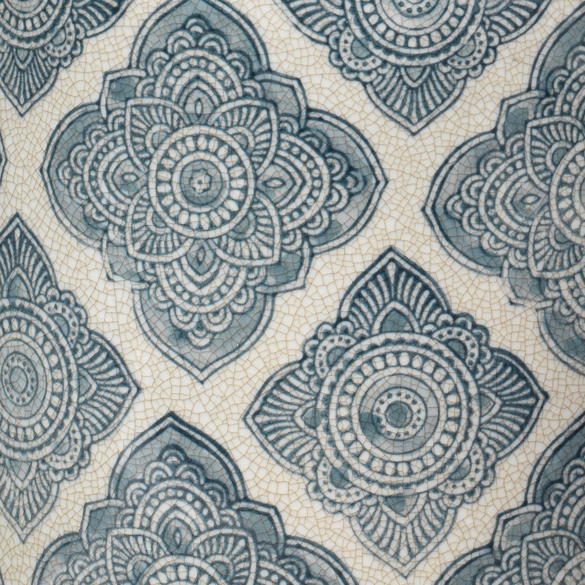 Jamie Young Oran Canisters In Blue And White Ceramic (Set Of 2)