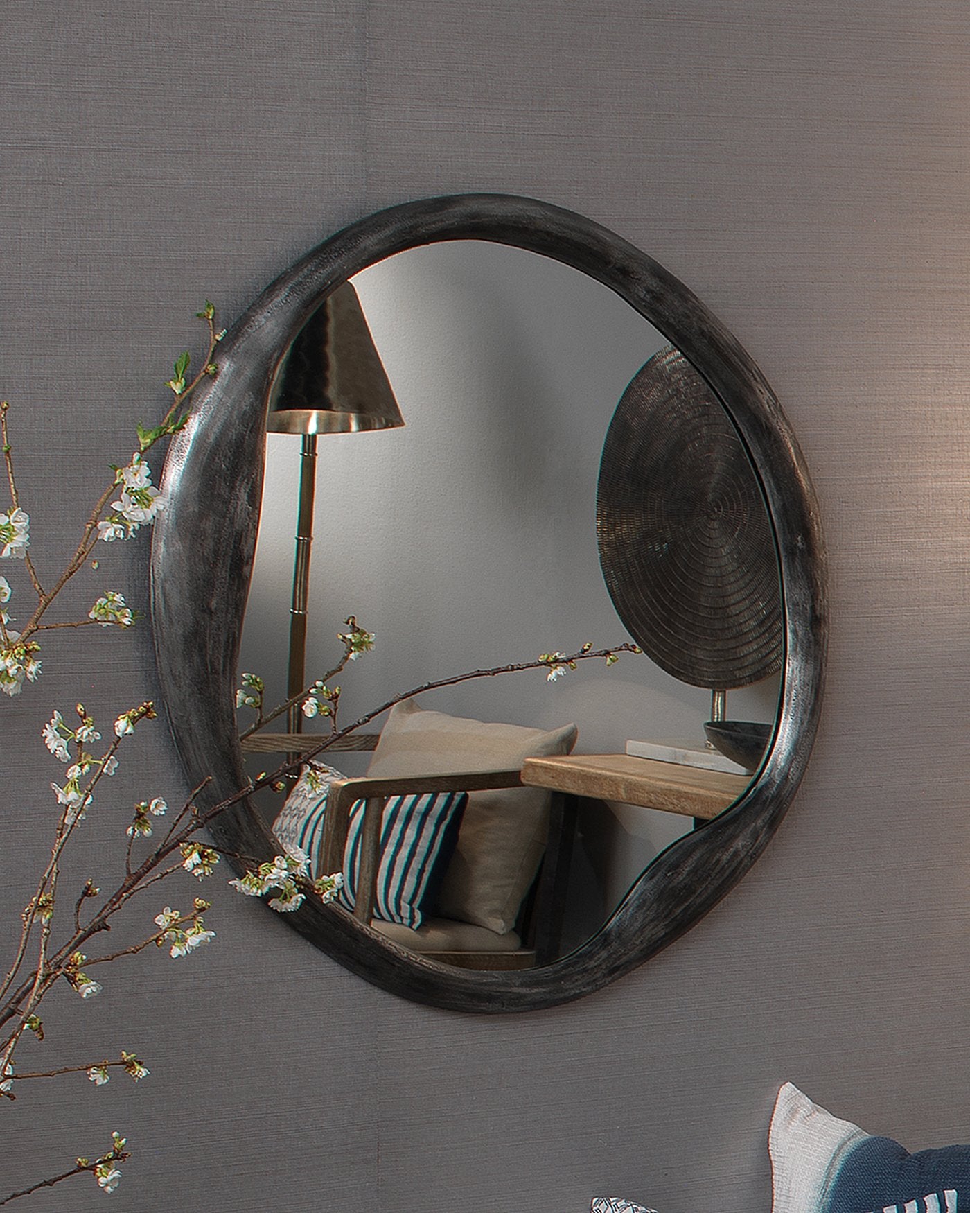 Jamie Young Organic Round Mirror