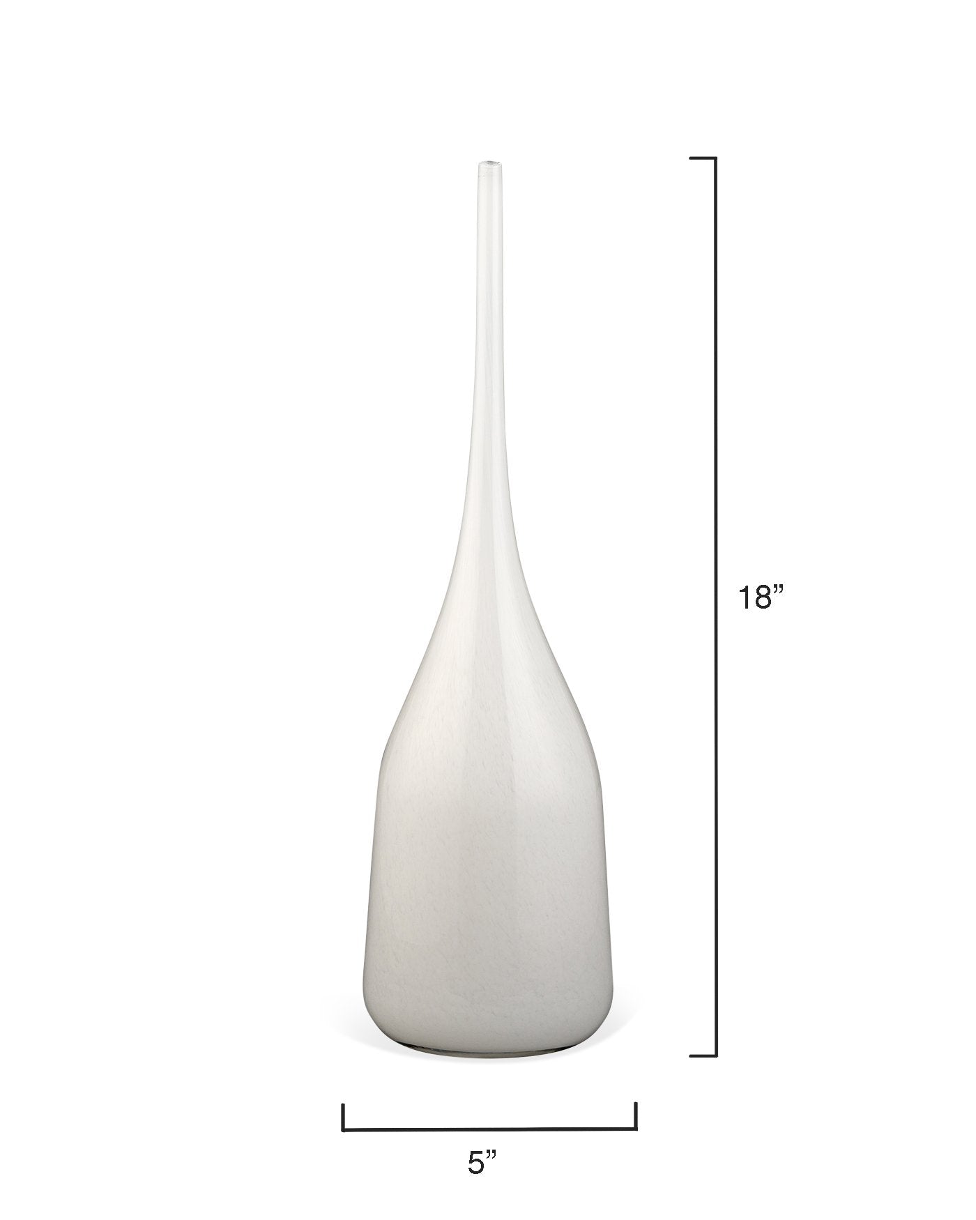 Jamie Young Pixie Vases In White Glass (Set Of 3)