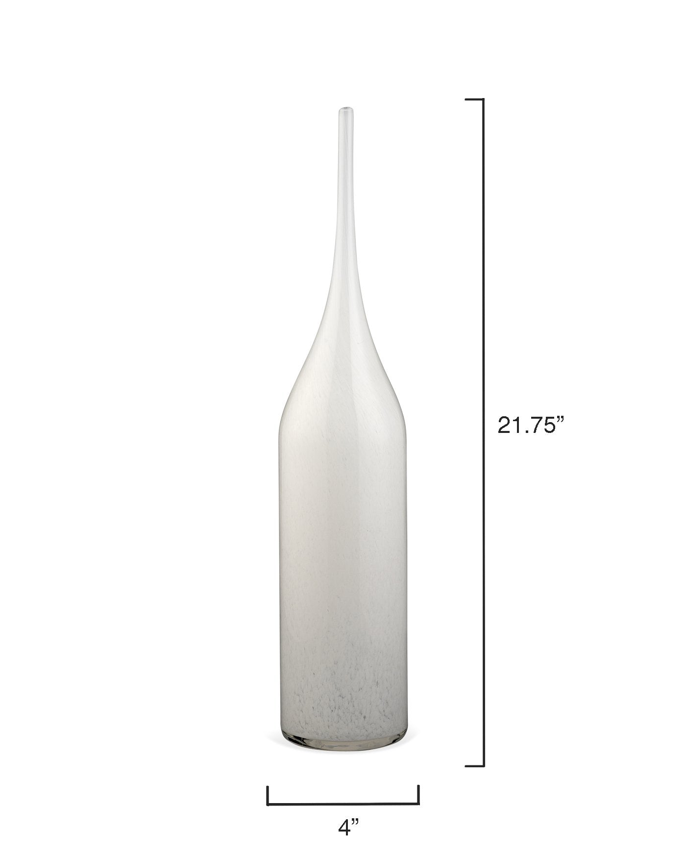 Jamie Young Pixie Vases In White Glass (Set Of 3)