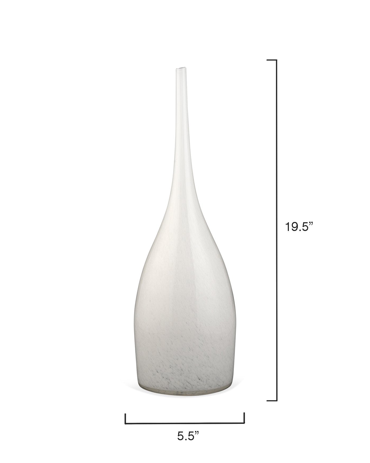 Jamie Young Pixie Vases In White Glass (Set Of 3)