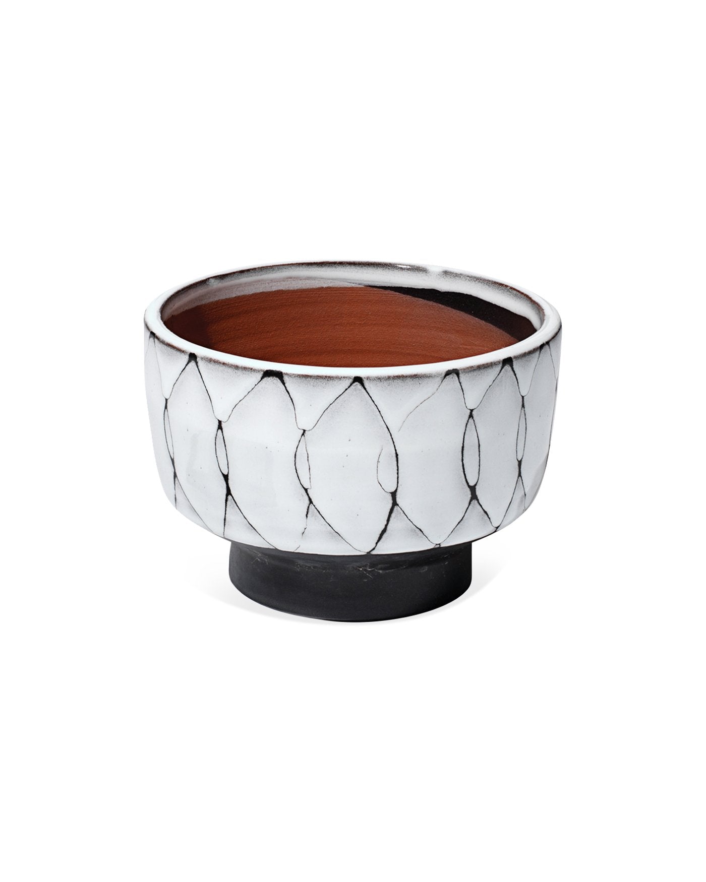 Jamie Young Striae Vessels In Cream & Dark Grey Ceramic (Set Of 3)