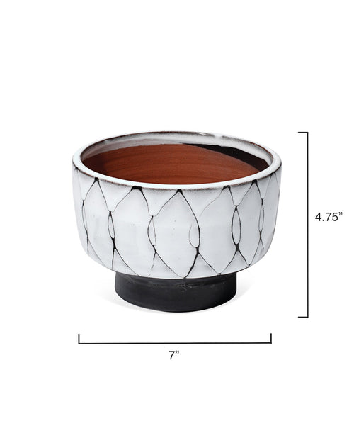 Jamie Young Striae Vessels In Cream & Dark Grey Ceramic (Set Of 3)