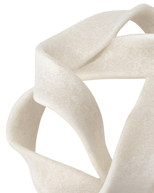 Jamie Young Tangled Table Object In Off White Resin