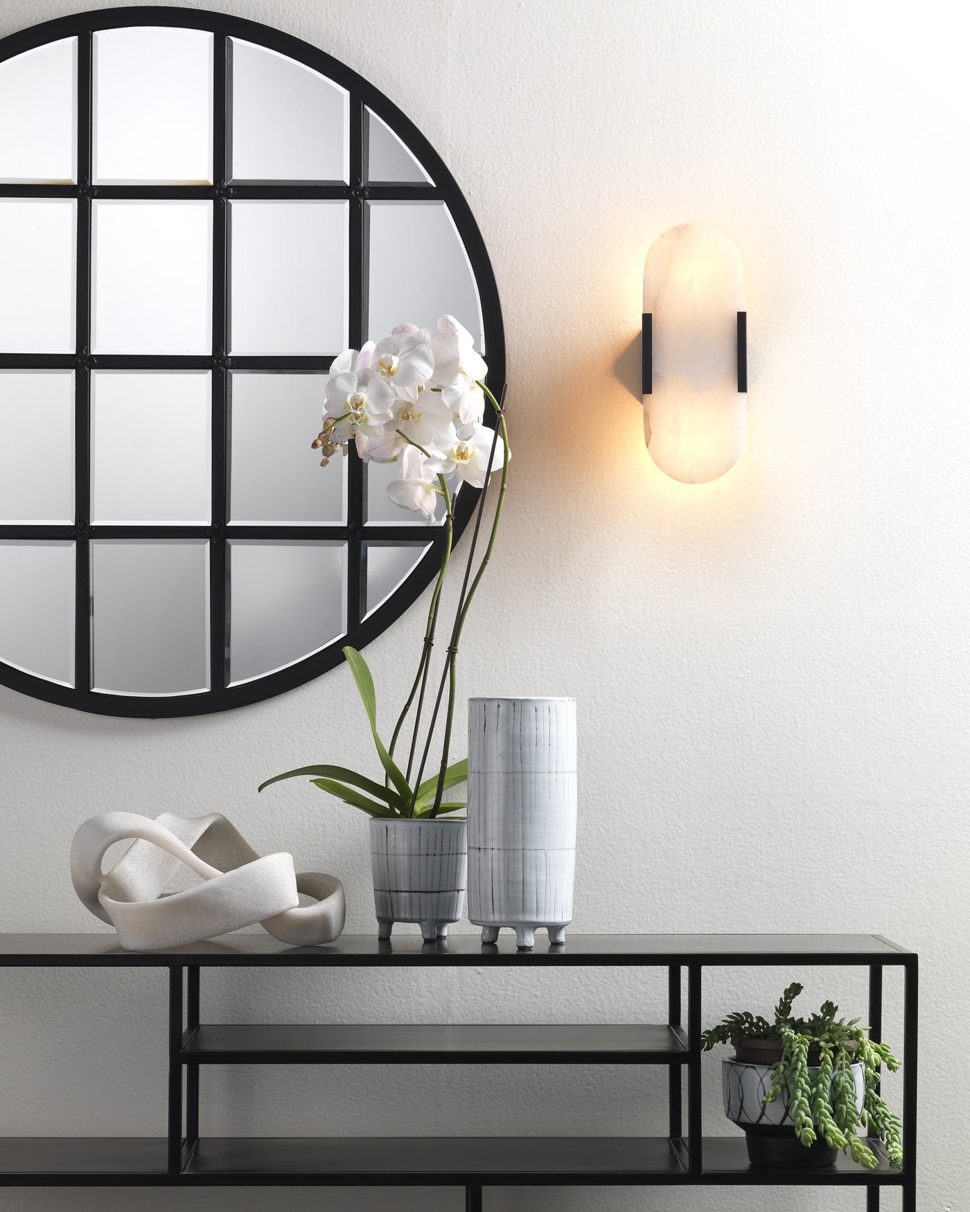 Jamie Young Tangled Table Object In Off White Resin