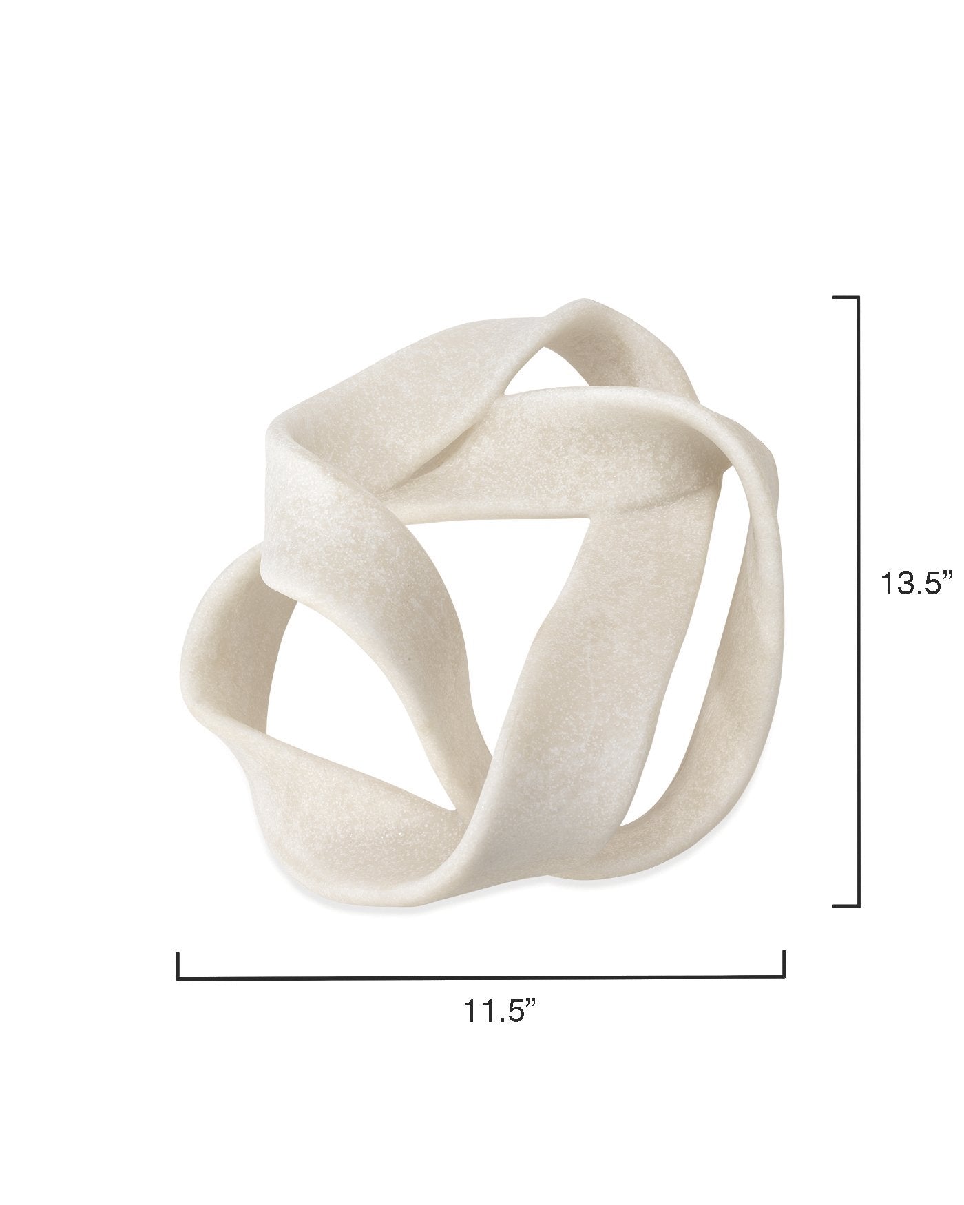 Jamie Young Tangled Table Object In Off White Resin