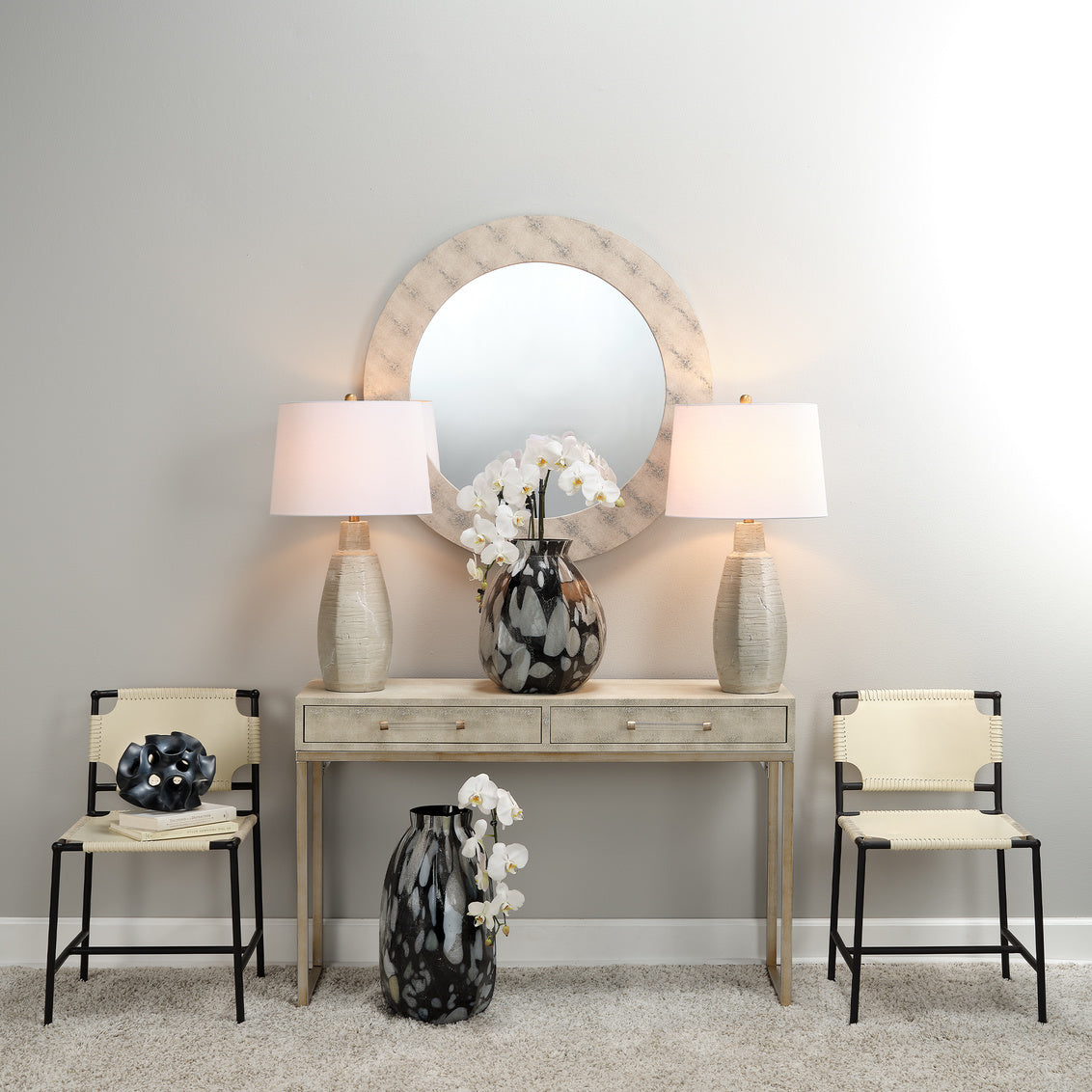 Chester Round Mirror Lifestyle by JY