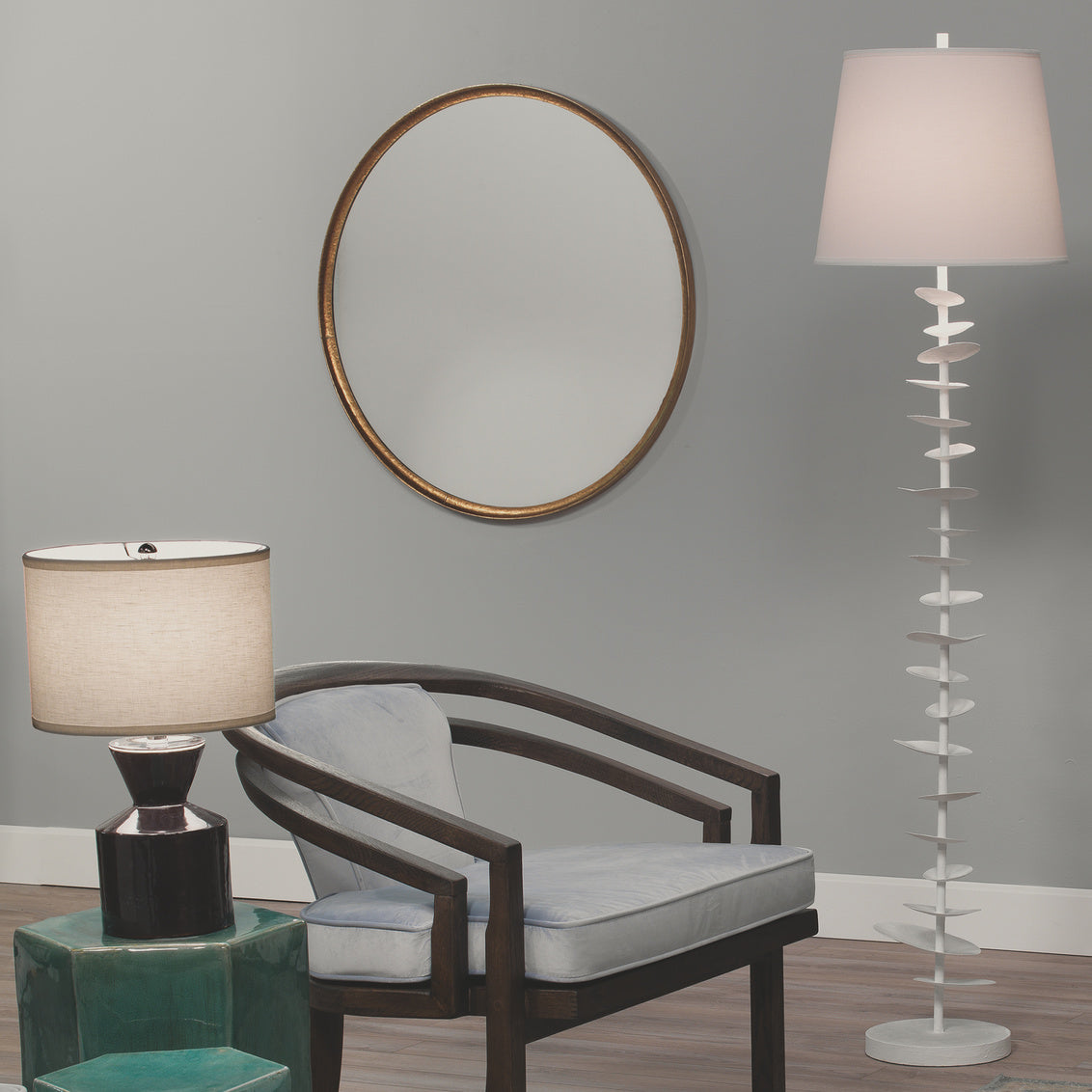 Jamie Young Refined Round Mirror
