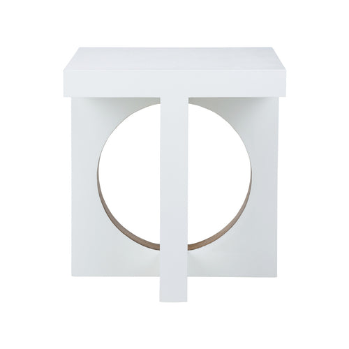 Chelsea House Swoop Side Table - White