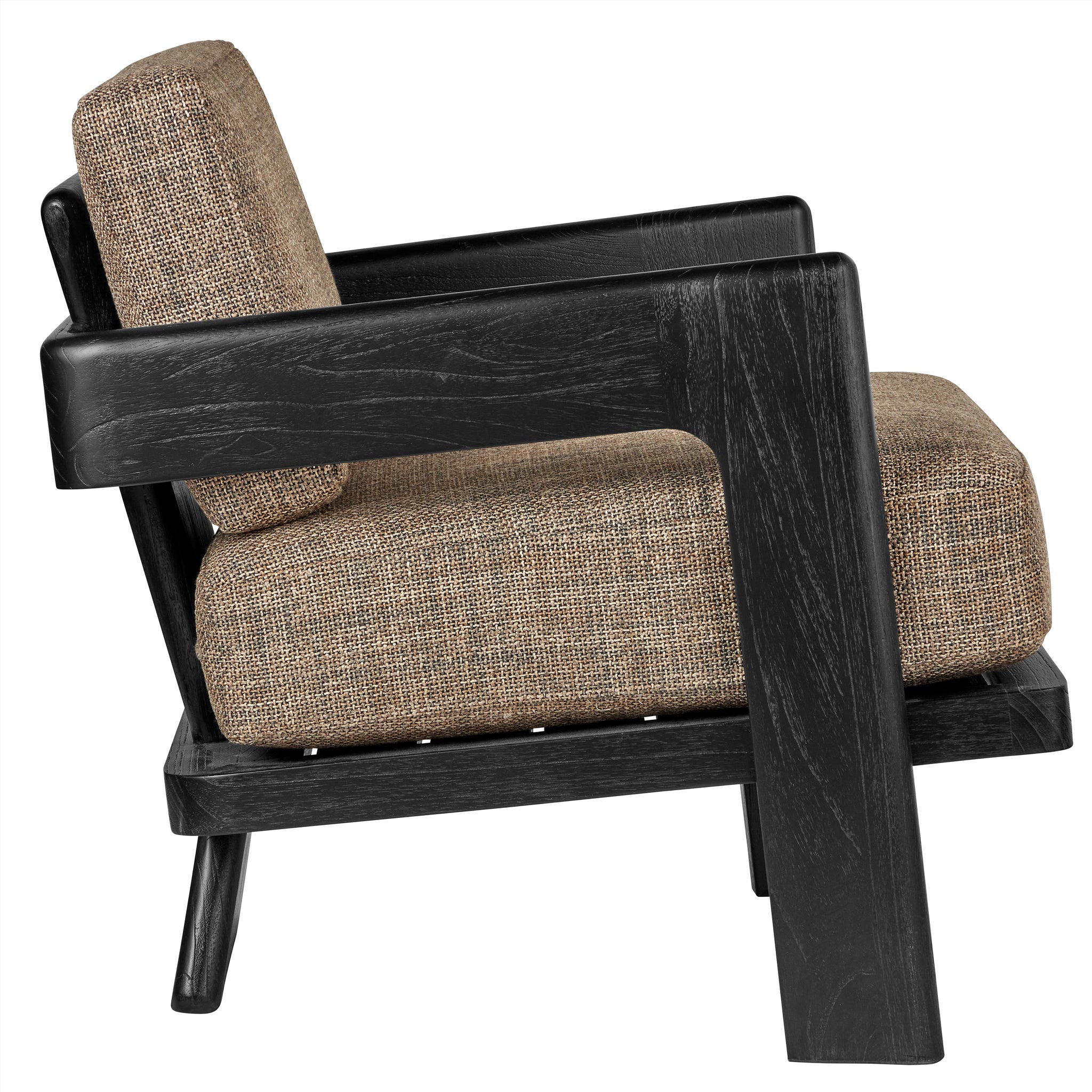 Currey & Company Upholstered Theo Lounge Chair, Rig Otter