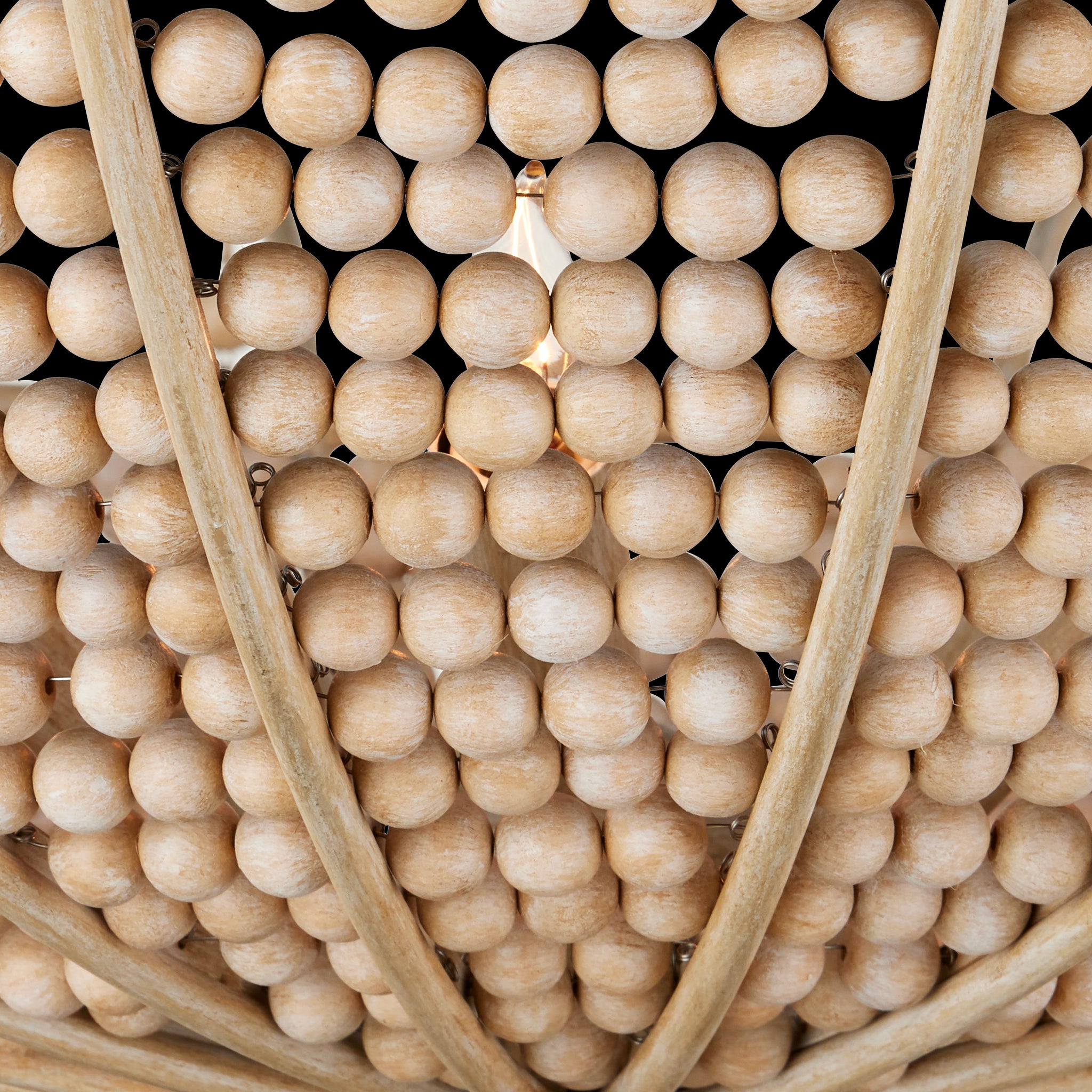 Currey & Company Korg 42.25"Beaded 5 Light Chandelier