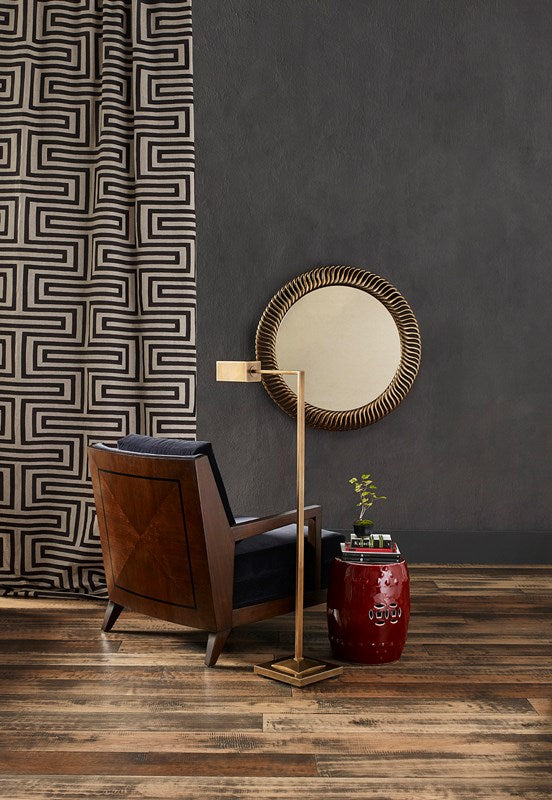 Currey & Company Ruxley Brass Floor Lamp