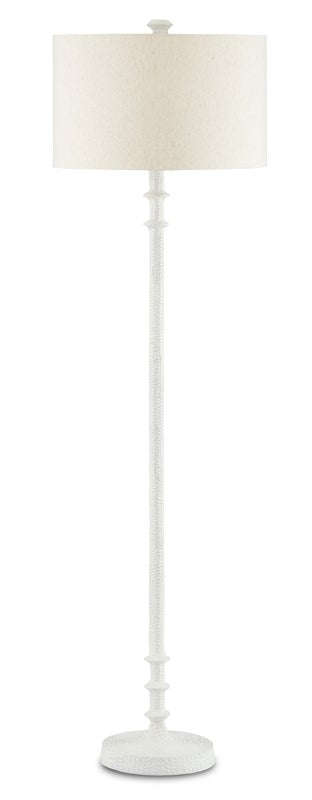 Currey And Company Gallo White Floor Lamp