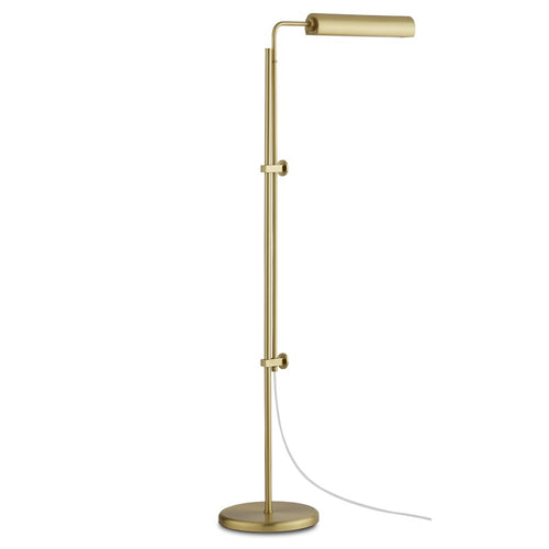 Currey And Company Satire Brass Floor Lamp