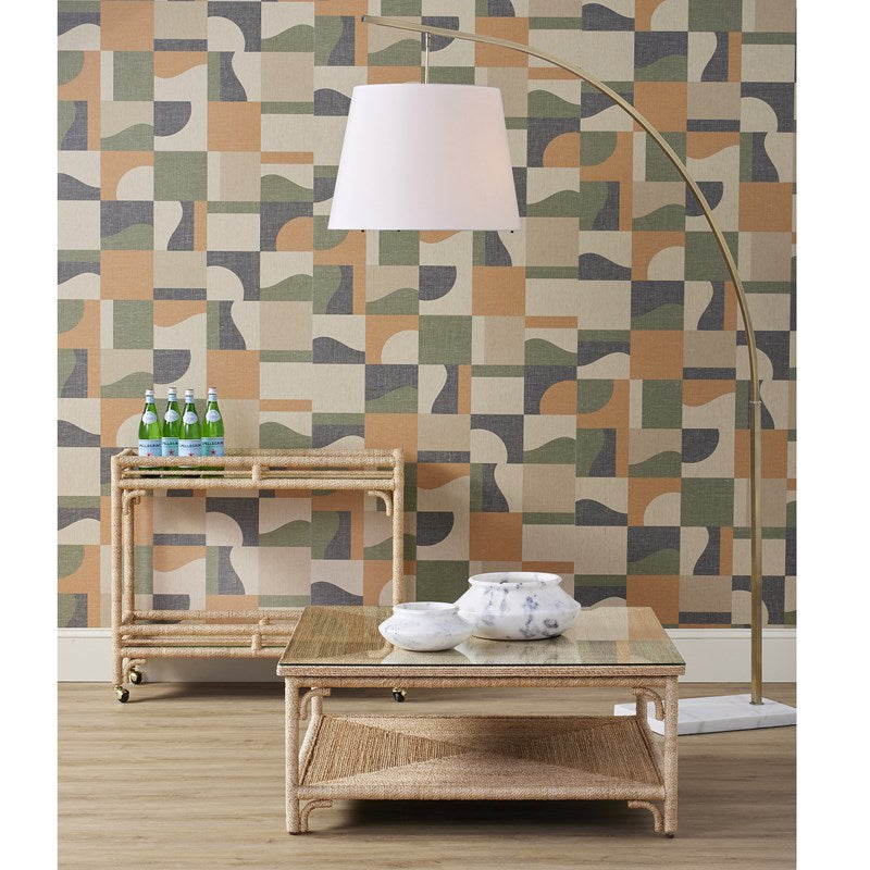 Currey And Company Cloister Brass Large Floor Lamp